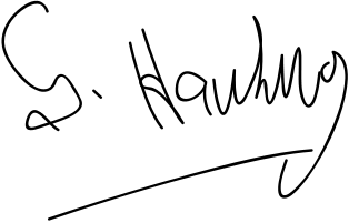 Firma de Stephen Hawking Firma de Stephen Hawking