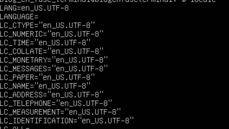 Cambio de idioma y caracteres a español terminal Linux