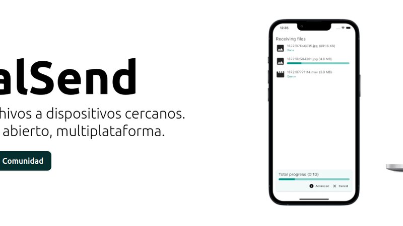 LocalSend Comparte archivos a dispositivos cercanos
