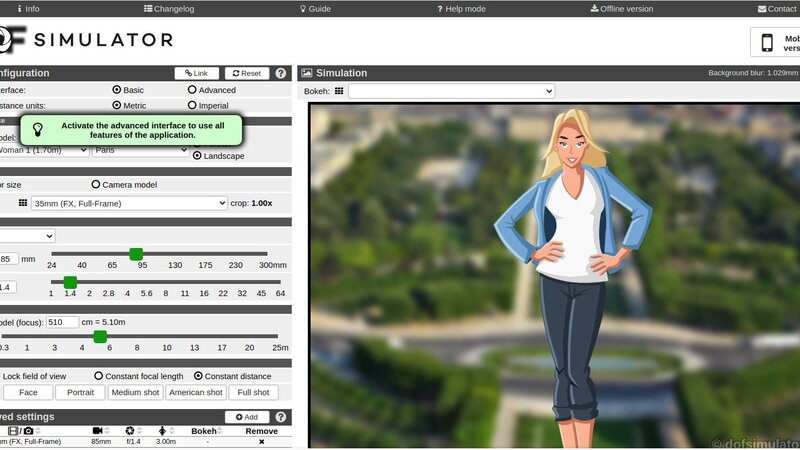 Miniatura del post: DOFsimulator, herramienta en línea que calcula la profundidad de campo