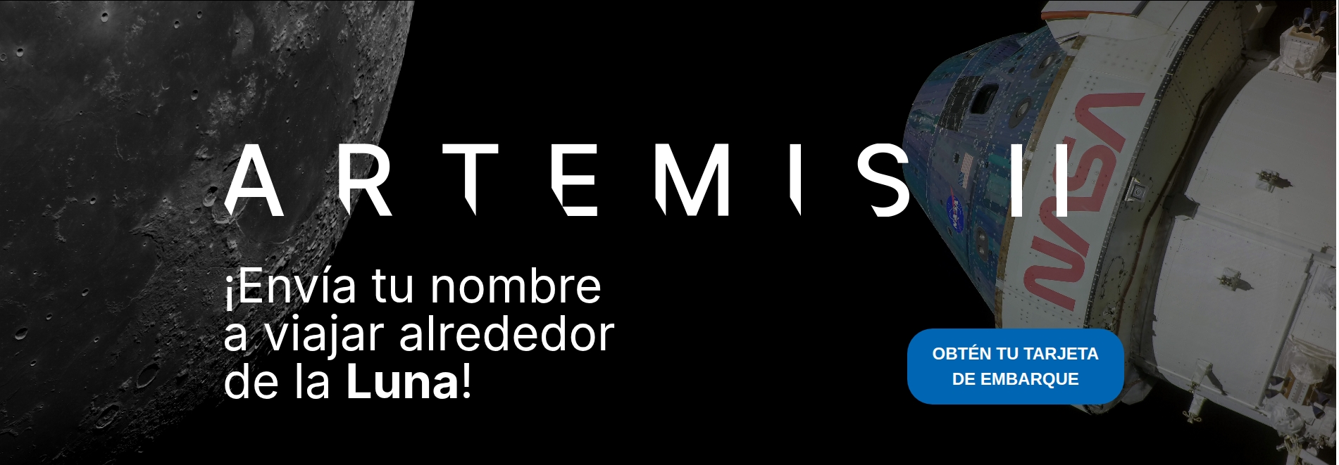 Artemis II registra tu nombre