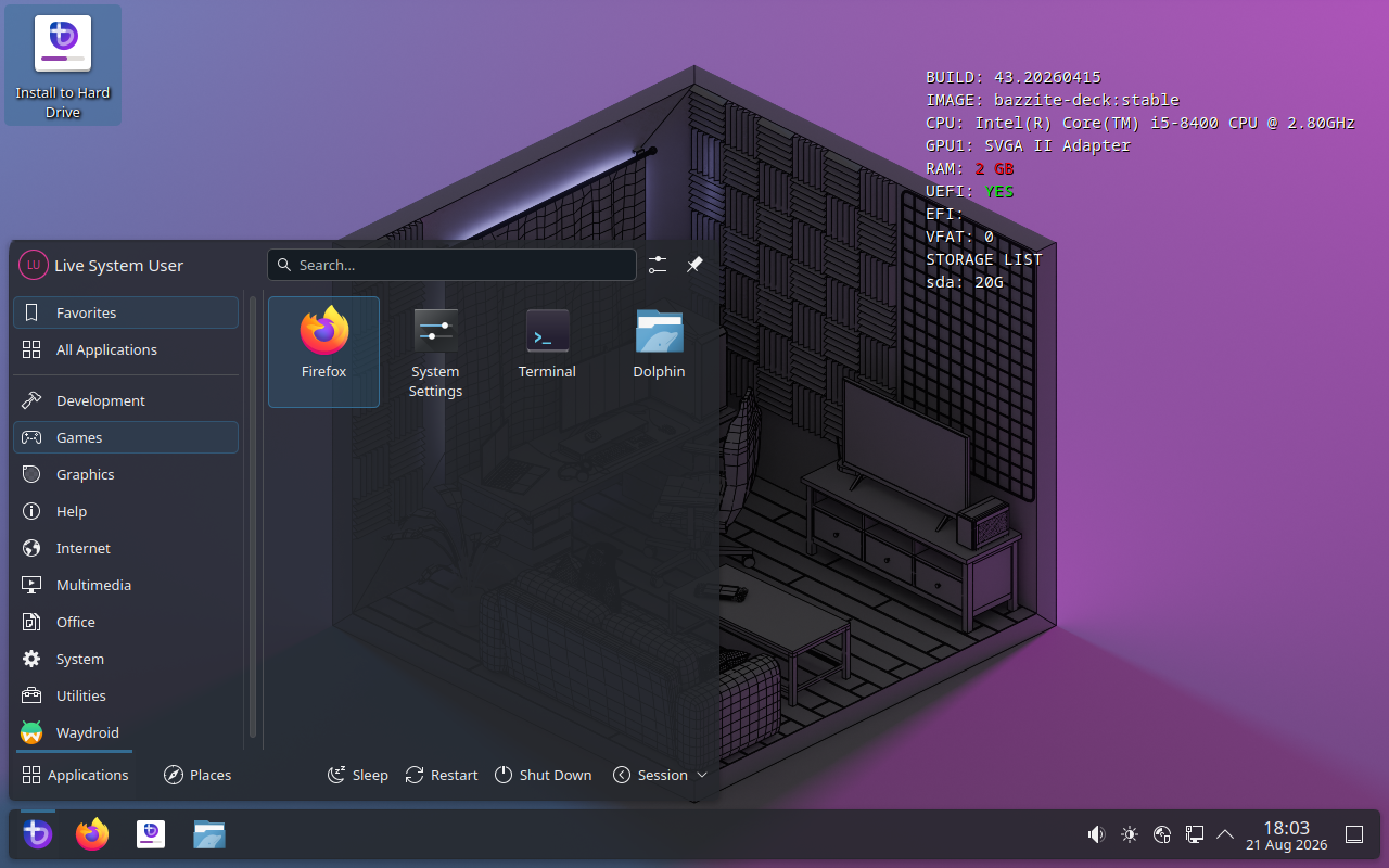 Captura de pantalla de escritorio