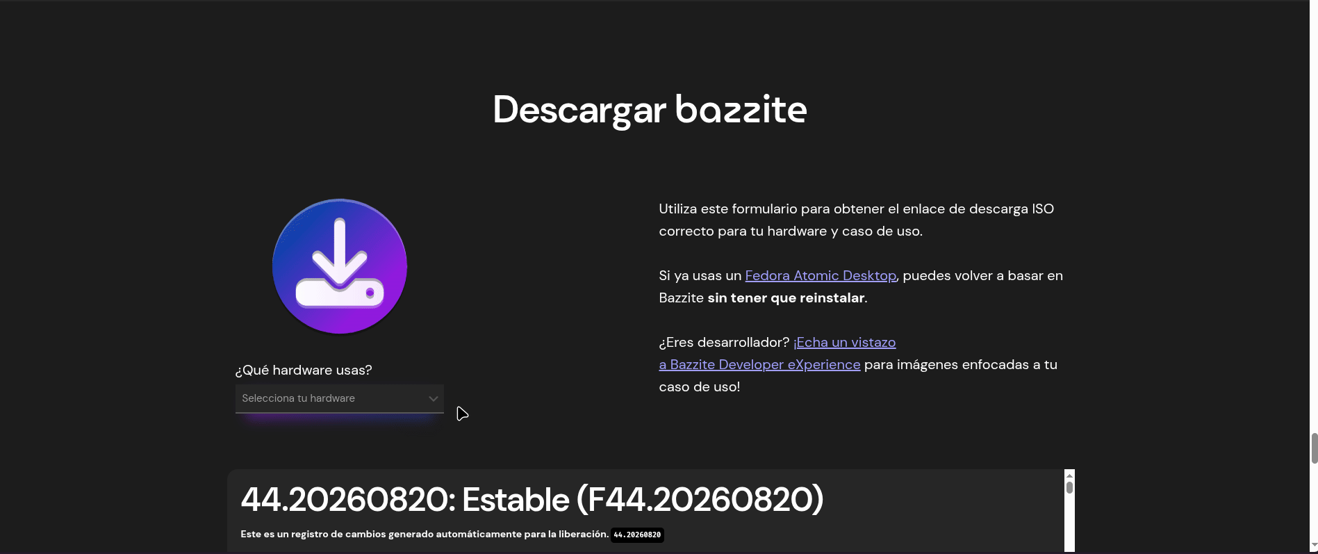 Seleccion imagen a descargar